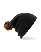 B450 Beechfield Snowstar® Beanie - Black/Orange - B450