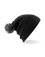 B450 Beechfield Snowstar® Beanie - Black/White - B450