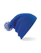 B450 Beechfield Snowstar® Beanie - Bright Royal/White - B450