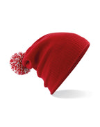 B450 Beechfield Snowstar® Beanie - Classic Red/White - B450