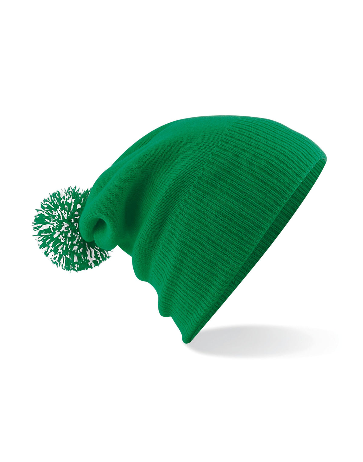 B450 Beechfield Snowstar® Beanie - Kelly Green/white - B450