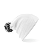 B450 Beechfield Snowstar® Beanie - White/Black - B450