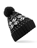 B456 Beechfield Fair Isle Snowstar® Beanie