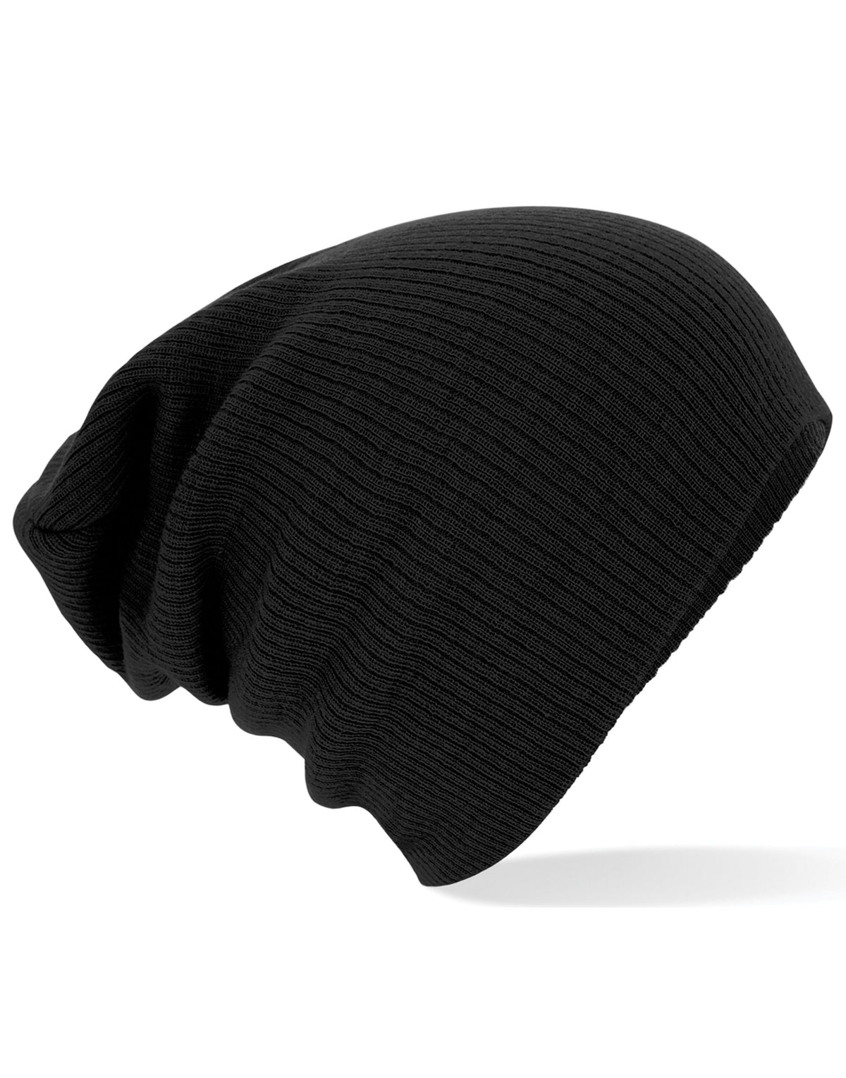 B461 Beechfield Slouch Beanie - Black - B461