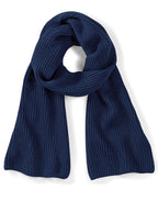 B469 Beechfield Metro Knitted Scarf - French Navy - B469