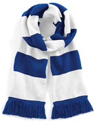 B479 Beechfield Stadium Scarf - Bright Royal/White - B479