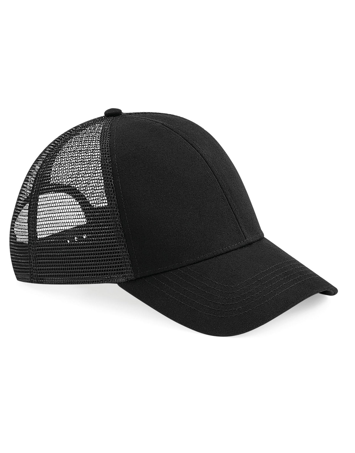 B60 Beechfield Organic Cotton Trucker - Black - B60