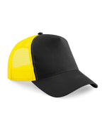 B640 Beechfield Snapback Trucker - Black/Yellow - B640