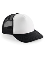 B645 Beechfield Vintage Snapback Trucker - Black/White - B645