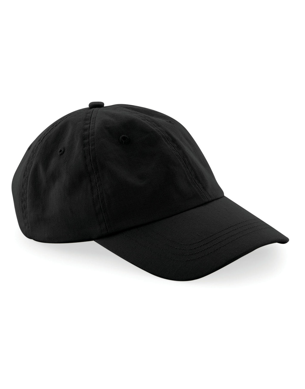 B653 Beechfield Low Profile 6 Panel Dad Cap - Black - B653