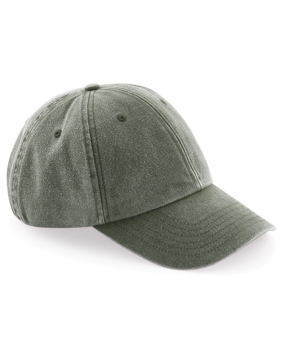 B655 Beechfield Low Profile Vintage Cap - Vintage Olive - B655