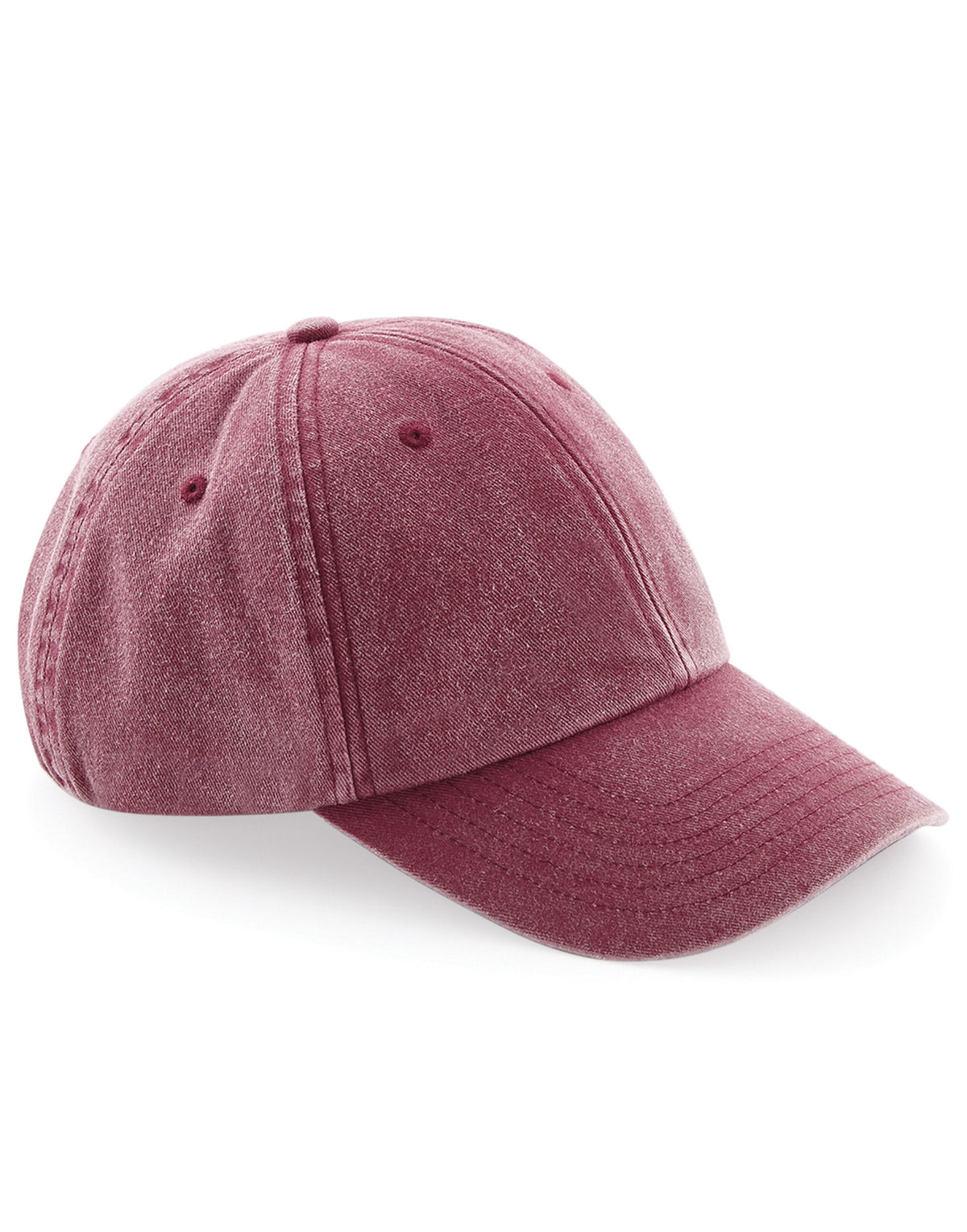B655 Beechfield Low Profile Vintage Cap - Vintage Red - B655