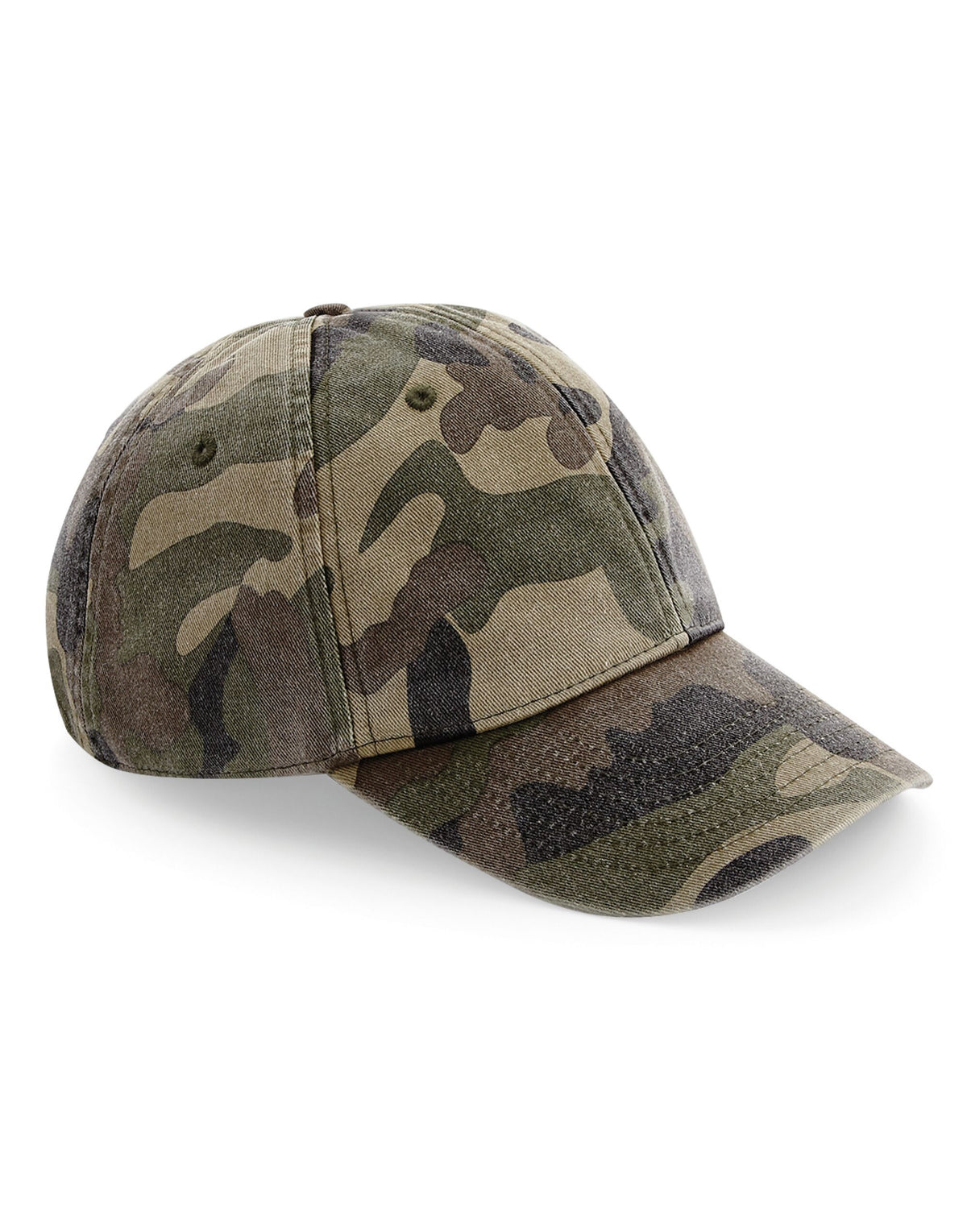 B655 Beechfield Low Profile Vintage Cap - Vintage Jungle Camo - B655