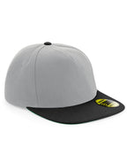 B660 Beechfield Original Flat Peak Snapback - Grey/Black - B660