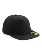 B660 Beechfield Original Flat Peak Snapback - Black/Black/Black - B660