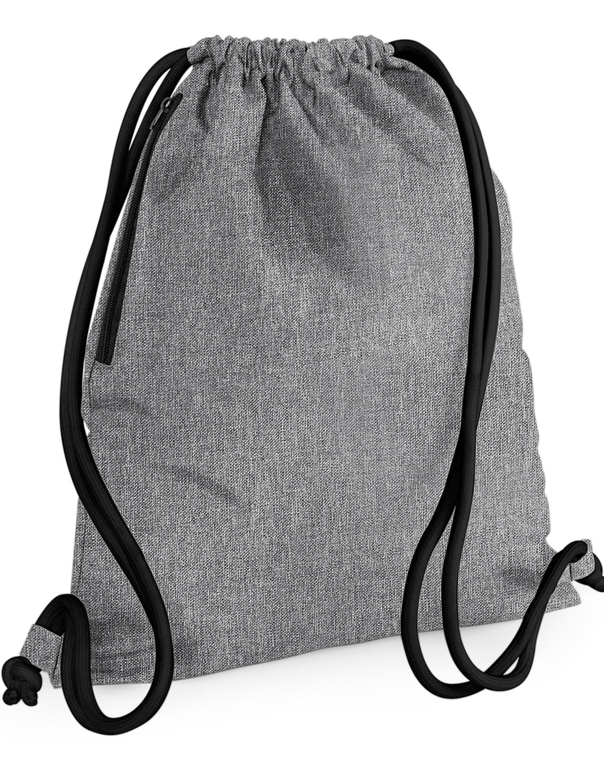 BG110 Bagbase Icon Gymsac - Grey Marl/Black - BG110