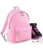 BG125J Bagbase Junior Fashion Backpack - Classic Pink/ Light Grey - BG125J