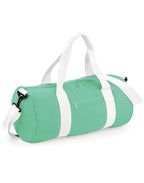 BG140 Bagbase Original Barrel Bag - Mint Green/Off White - BG140