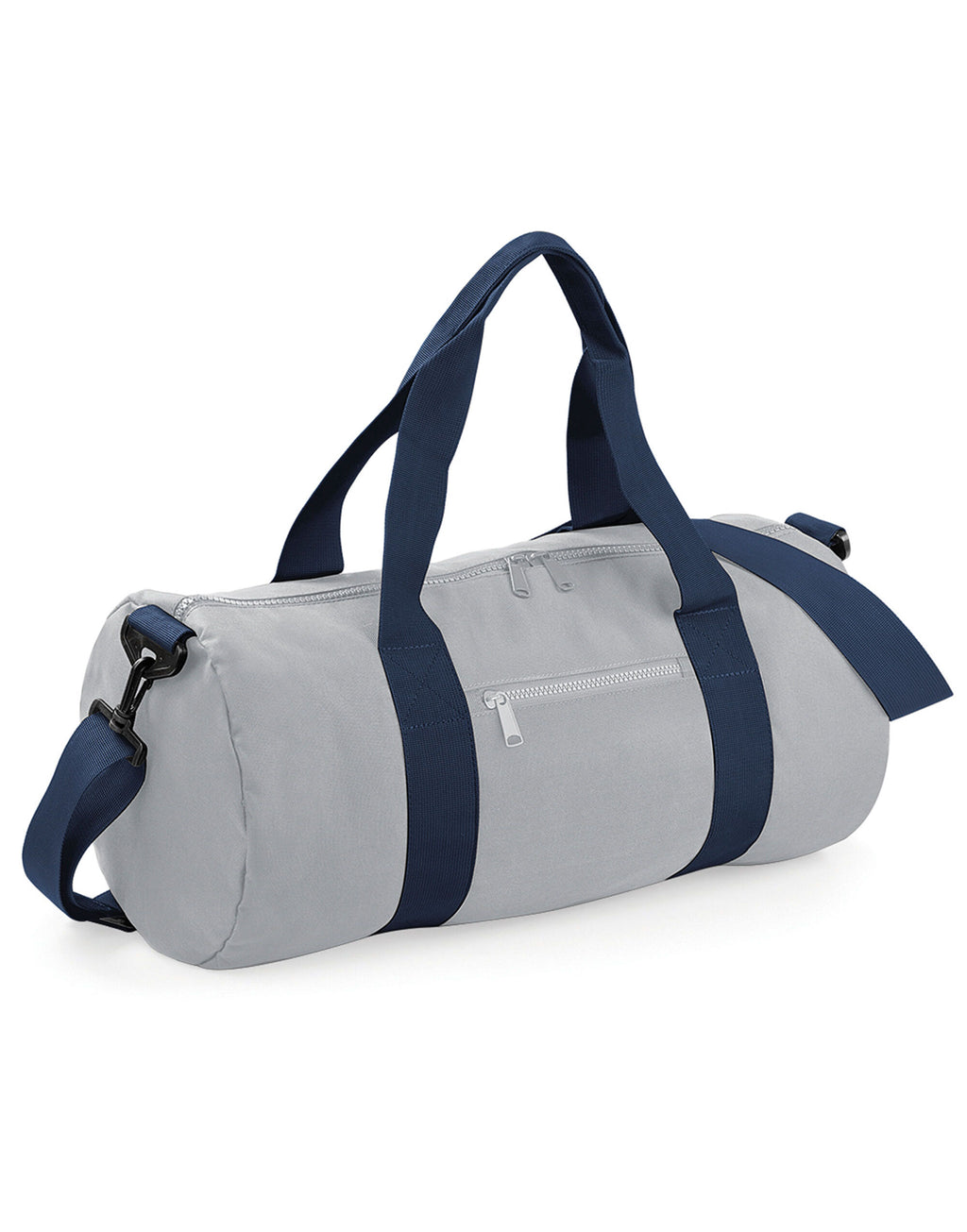 BG140 Bagbase Original Barrel Bag - Light Grey/French Navy - BG140