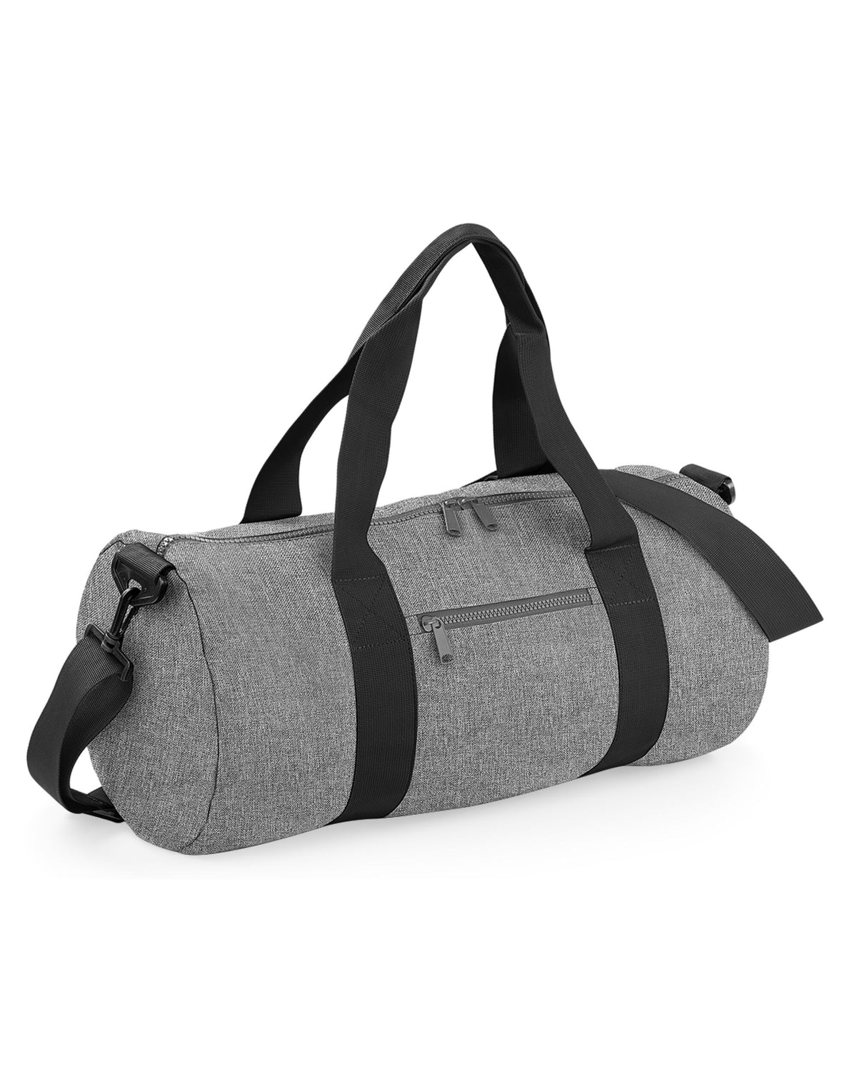 BG140 Bagbase Original Barrel Bag - Grey Marl/Black - BG140