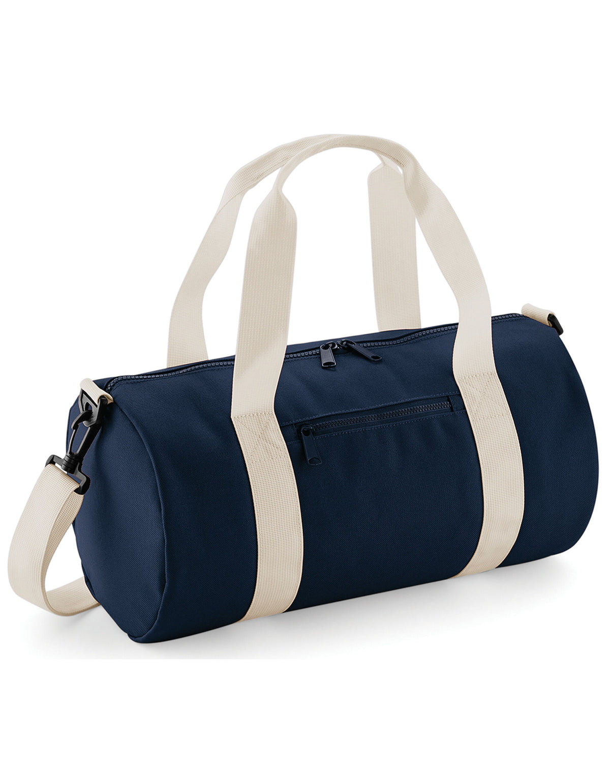 BG140S Bagbase Mini Barrel Bag - French Navy/Off White - BG140S