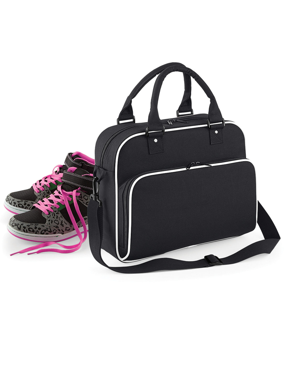 BG145 Bagbase Junior Dance Bag - Black/White - BG145