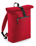 BG286 Bagbase Recycled Roll-Top Backpack - Classic Red - BG286