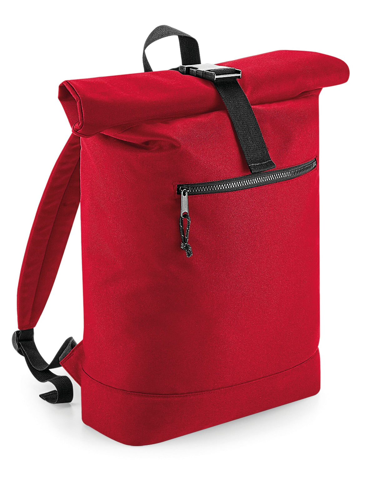 BG286 Bagbase Recycled Roll-Top Backpack - Classic Red - BG286