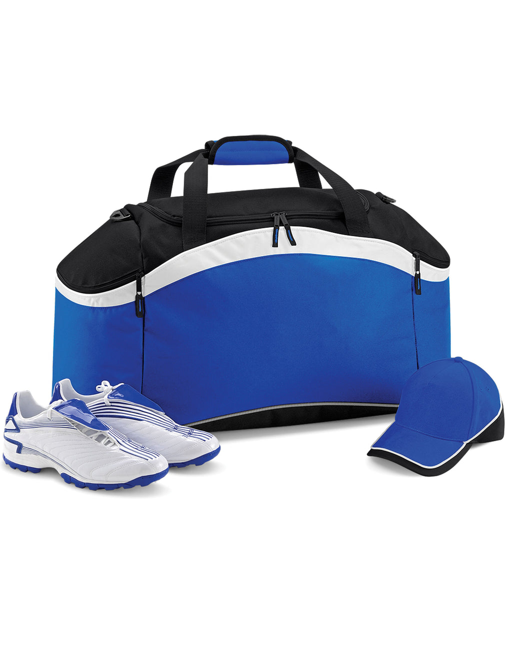BG572 Bagbase Teamwear Holdall - Bright Royal/Black/White - BG572