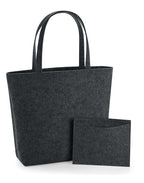 BG721 Bagbase Felt Shopper - Charcoal Melange - BG721