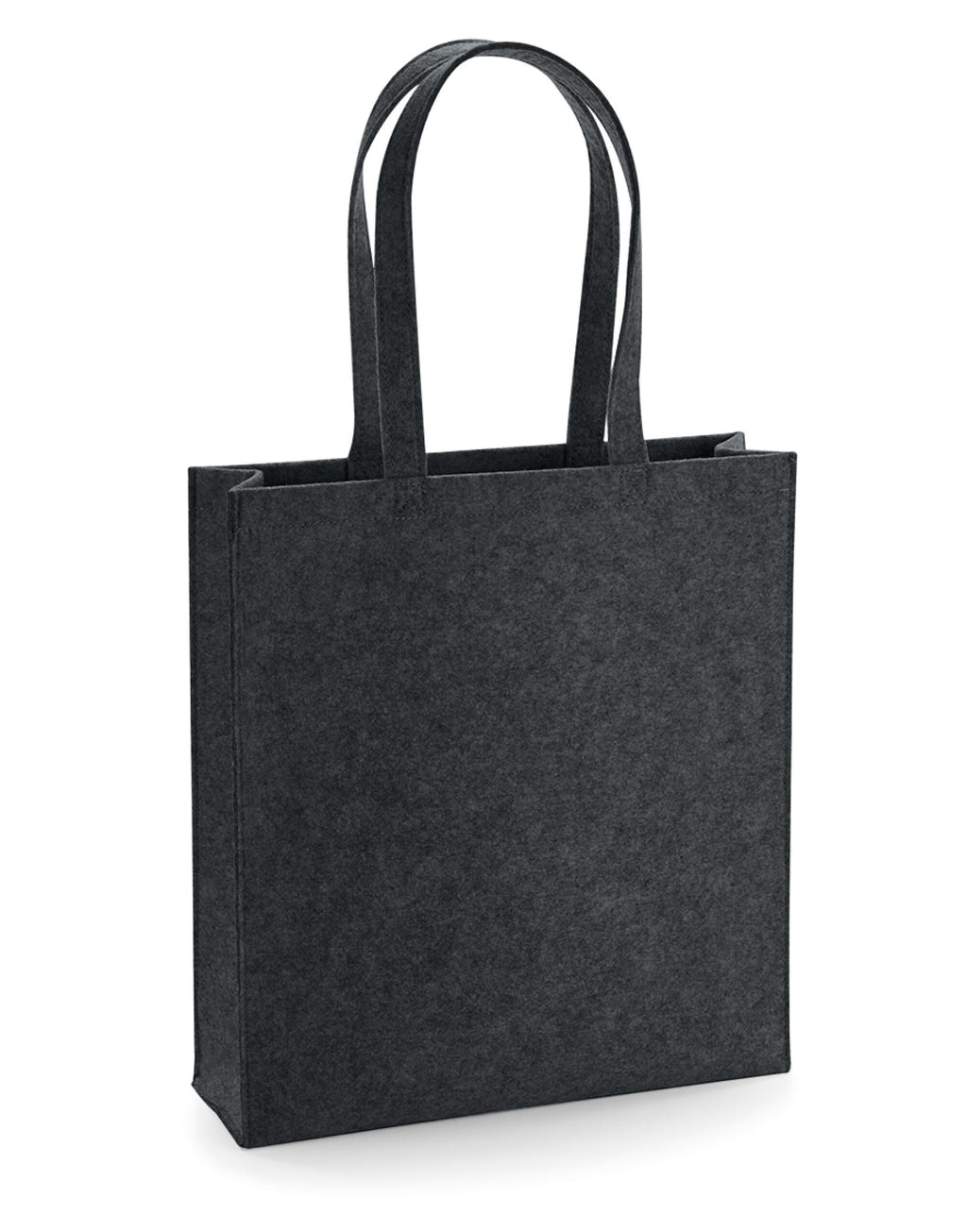 BG723 Bagbase Felt Tote Bag - Charcoal Melange - BG723