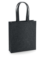 BG723 Bagbase Felt Tote Bag - Charcoal Melange - BG723