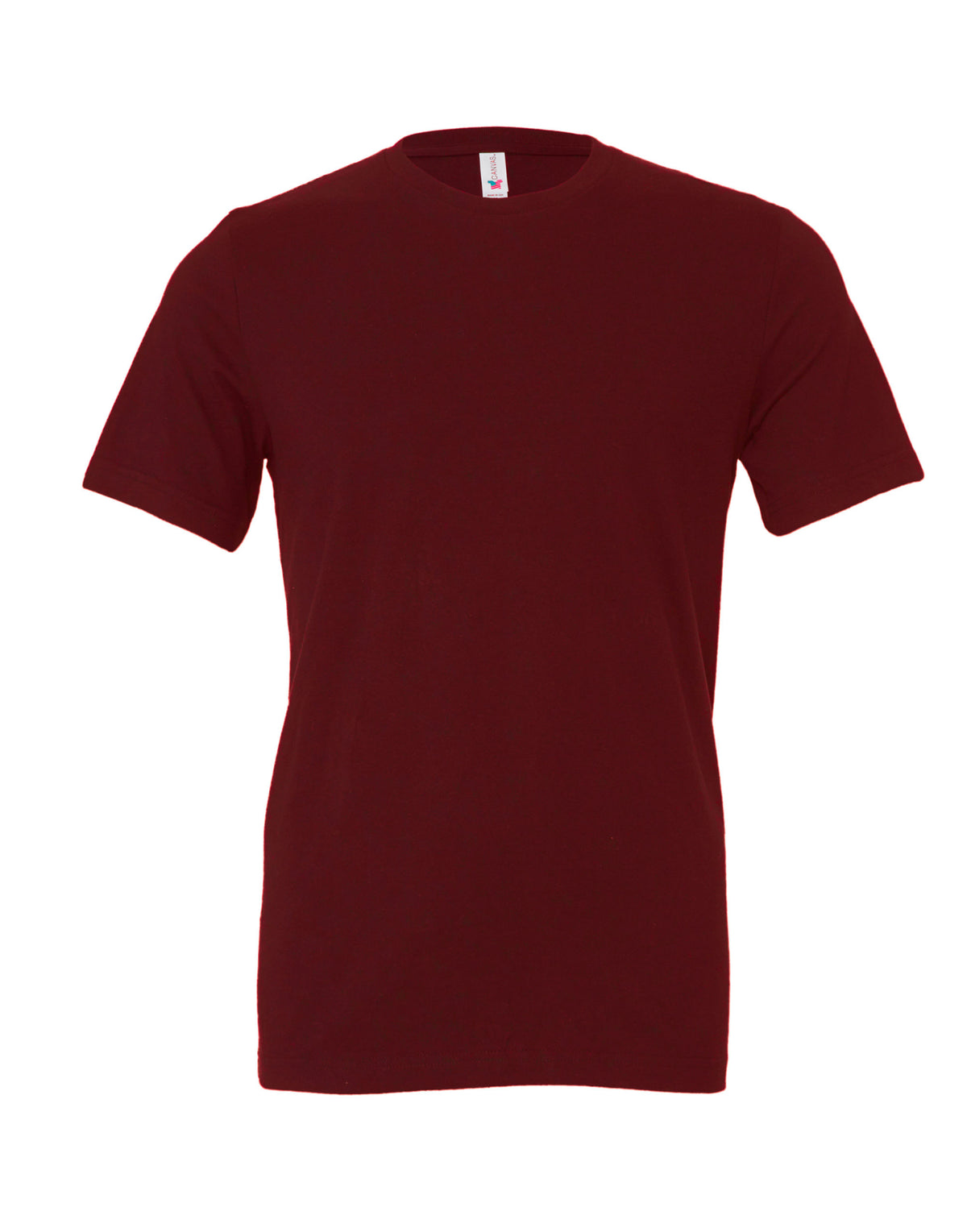 CA3001 Canvas Unisex Jersey Short Sleeve Tee - Maroon - CA3001