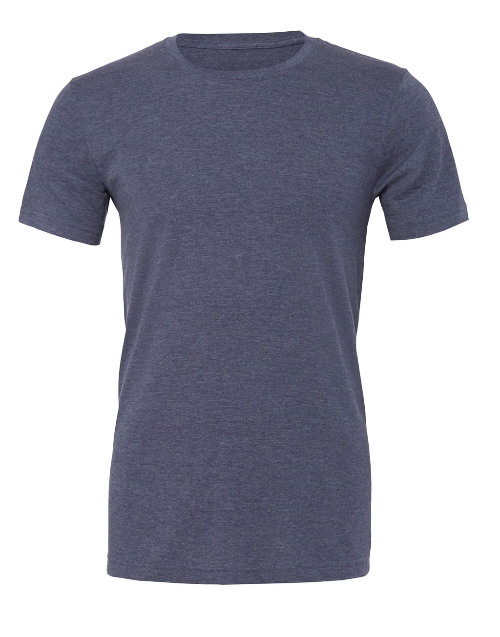 CA3001CVC Canvas Unisex Heather Jersey SS Tee - Heather Navy - CA3001CVC