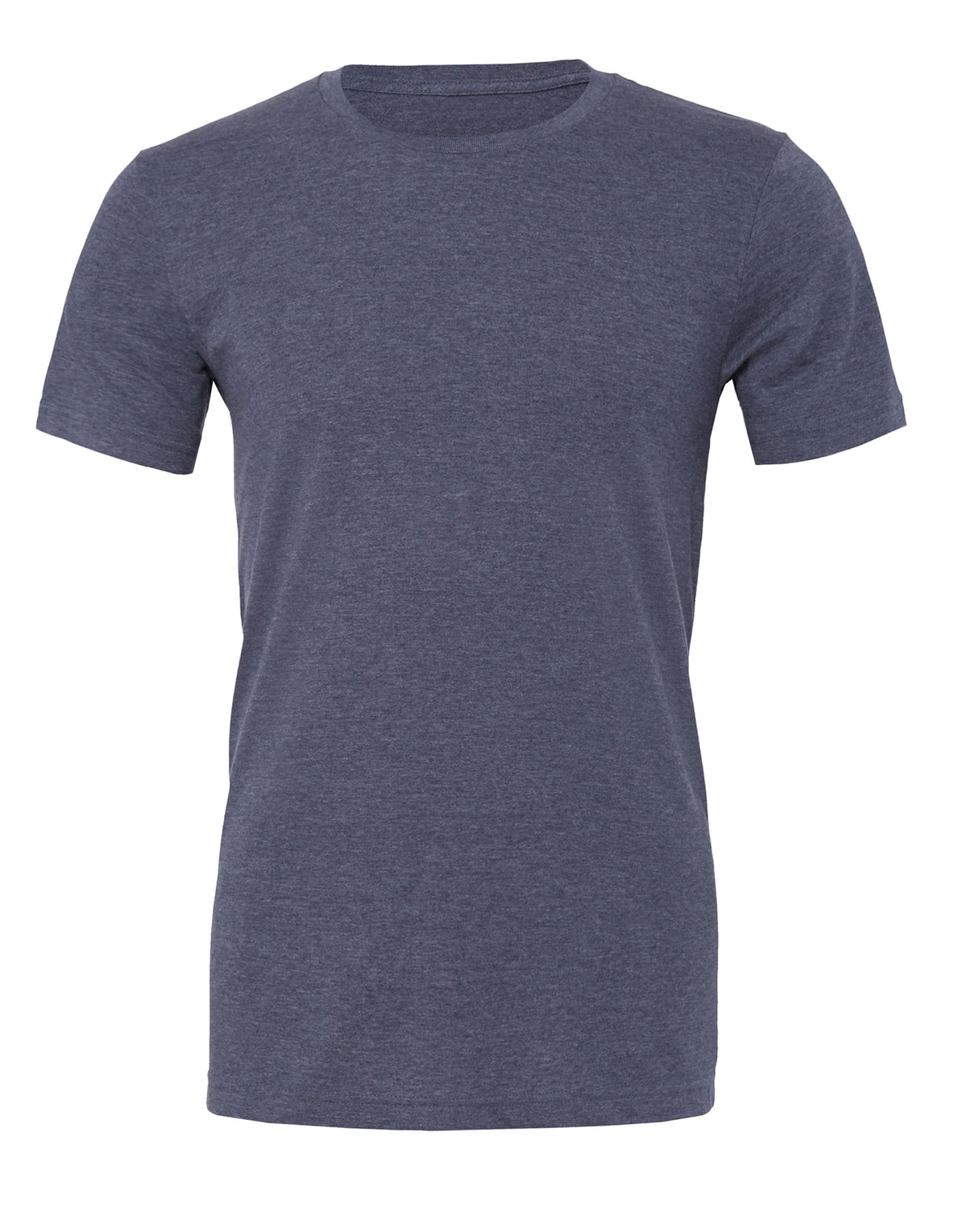 CA3001CVC Canvas Unisex Heather Jersey SS Tee - Heather Navy - CA3001CVC