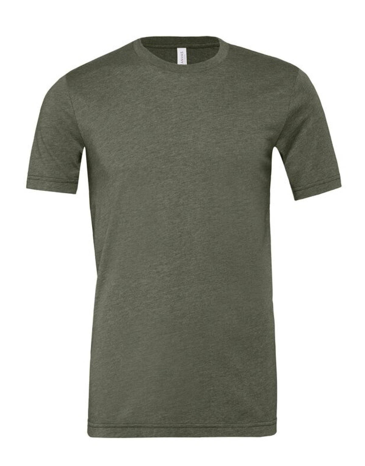 CA3001CVC Canvas Unisex Heather Jersey SS Tee - Heather Military Green - CA3001CVC