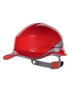 DIAMOND Delta Plus Hi-Vis Baseball Safety Helmet - Red - DIAMOND