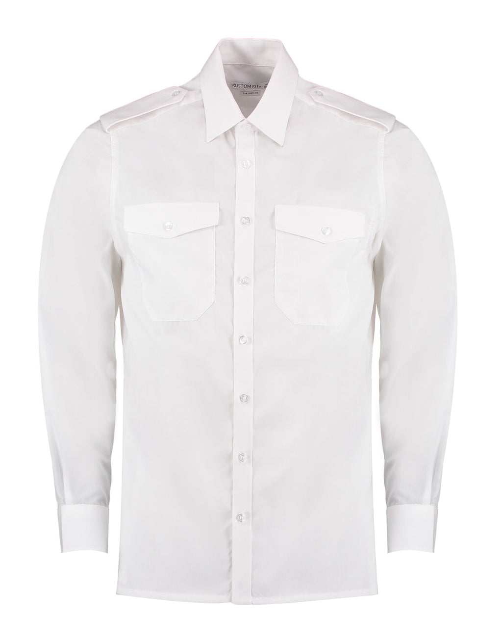 Kustom Kit Tailored Fit L/S Pilot Shirt