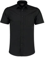 Kustom Kit Mens SS Tailored Poplin Shirt