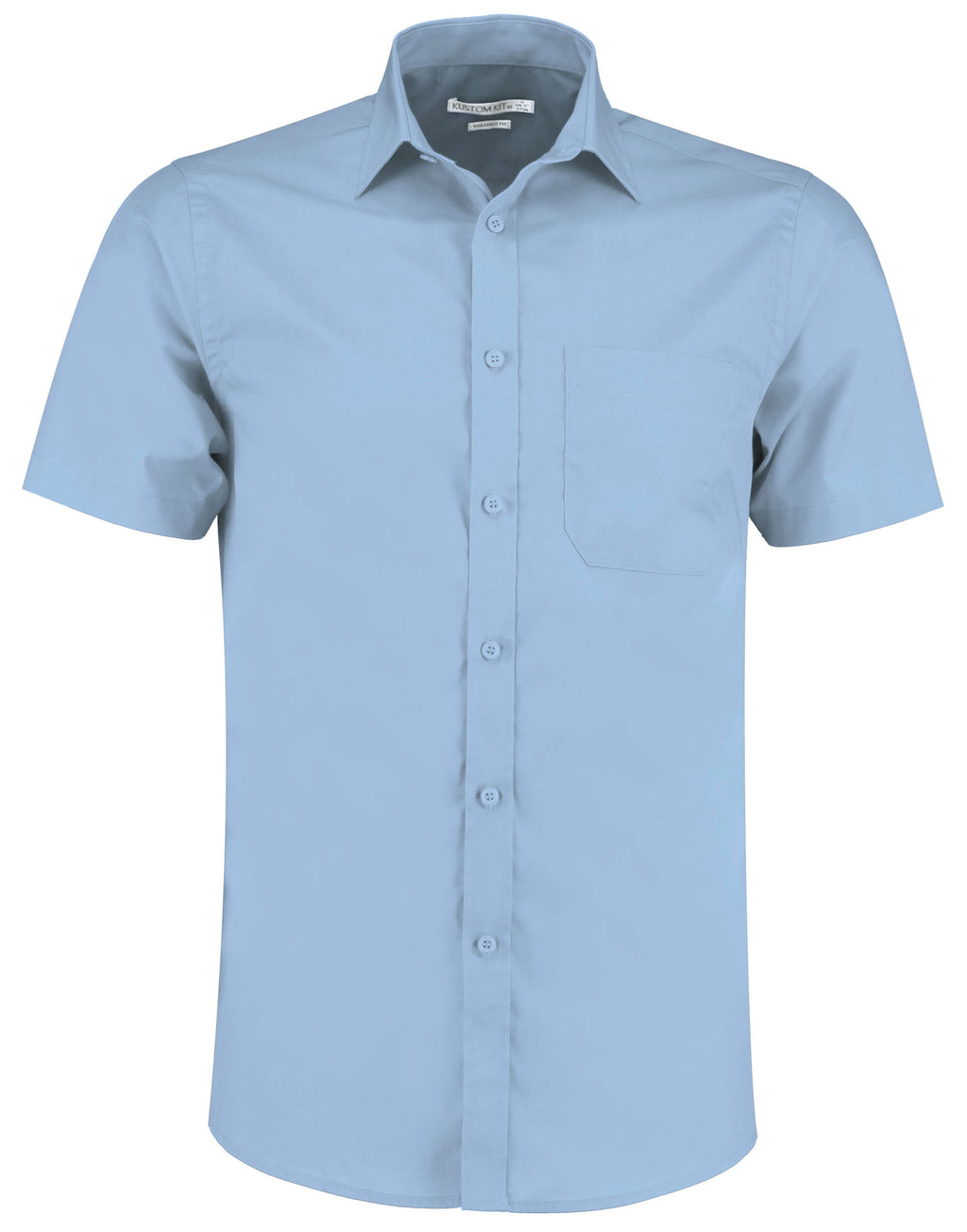 Kustom Kit Mens SS Tailored Poplin Shirt