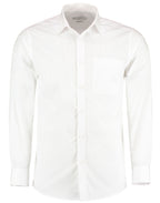 Kustom Kit Mens LS Tailored Poplin Shirt
