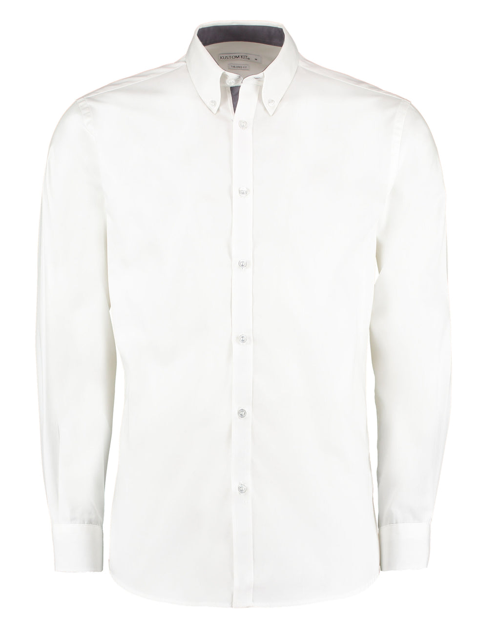 Kustom Kit Mens LS Contrast BDC Shirt