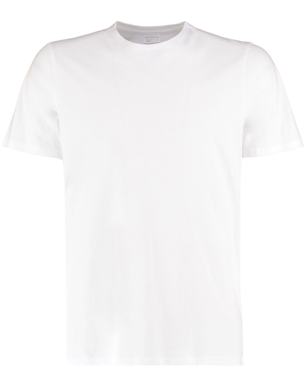 KK507 Kustom Kit Mens Fashion Fit Cotton Tee - White - KK507