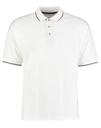 KK606 Kustom Kit Mens Classic St.Mellion Polo - White/Navy - KK606
