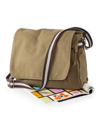 QD610 Quadra Vintage Canvas Despatch Bag - Sahara - QD610