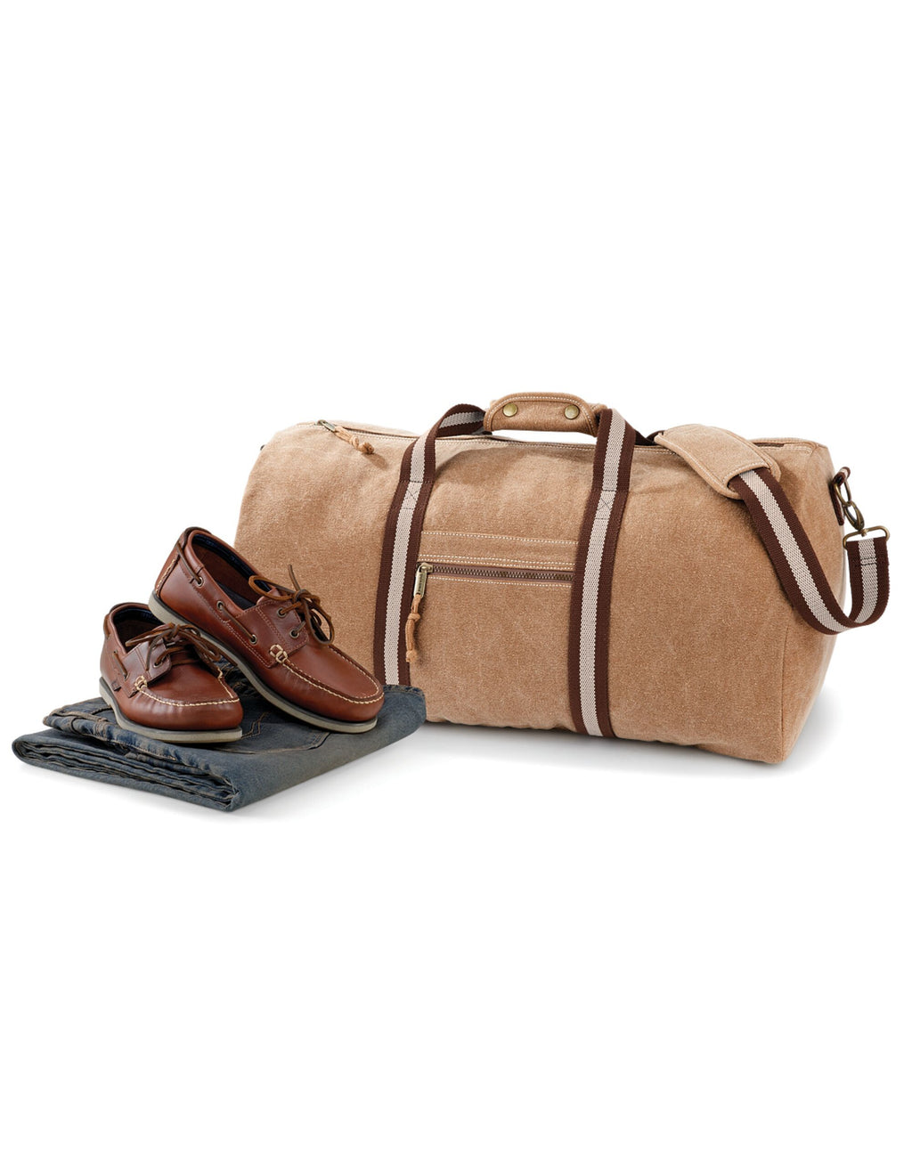 QD613 Quadra Desert Canvas Holdall - Sahara - QD613