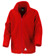 R114JY Result Core Junior Microfleece Jacket - Red - R114JY