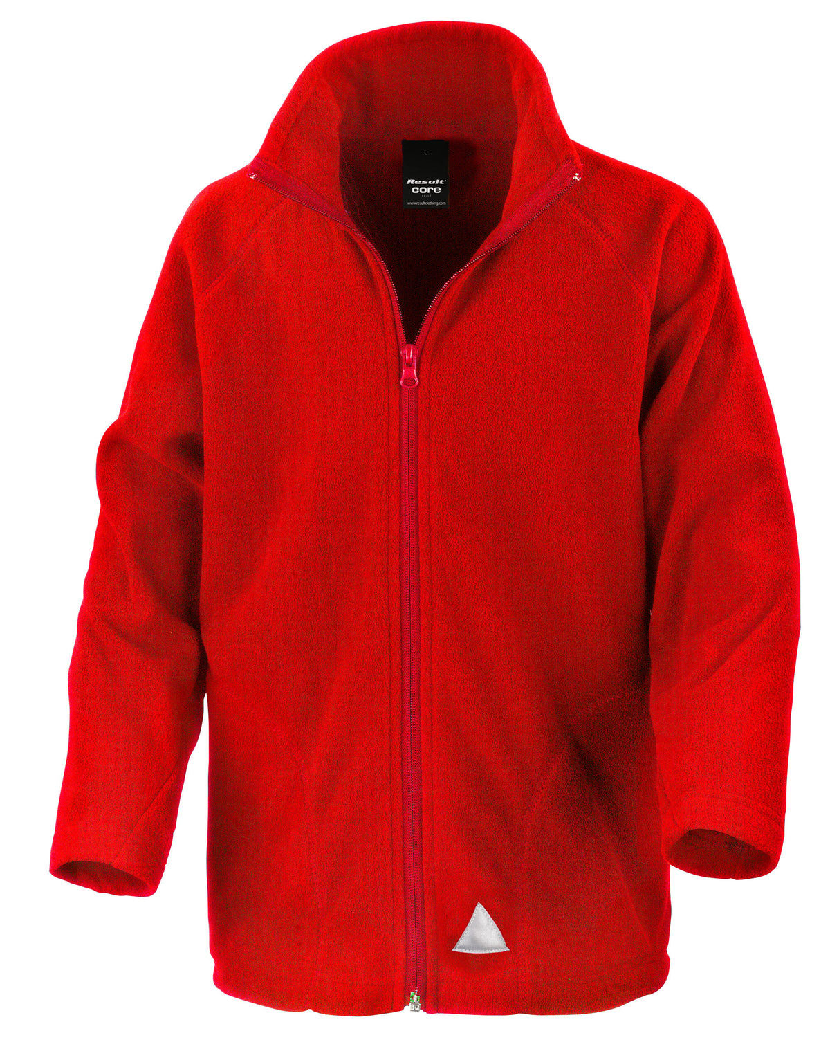 R114JY Result Core Junior Microfleece Jacket - Red - R114JY