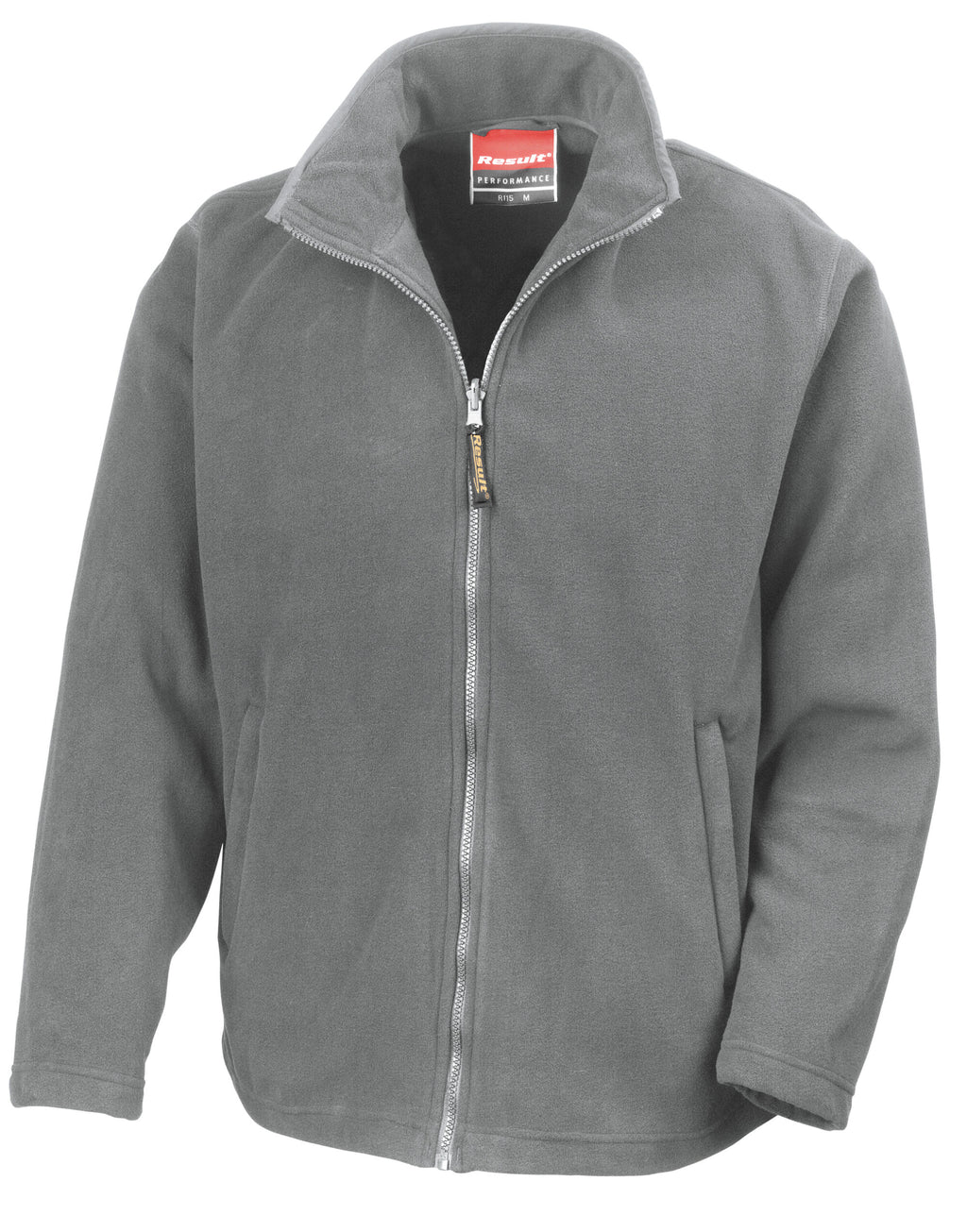 R115M Result Mens Horizon Microfleece Jacket - Light Grey - R115M