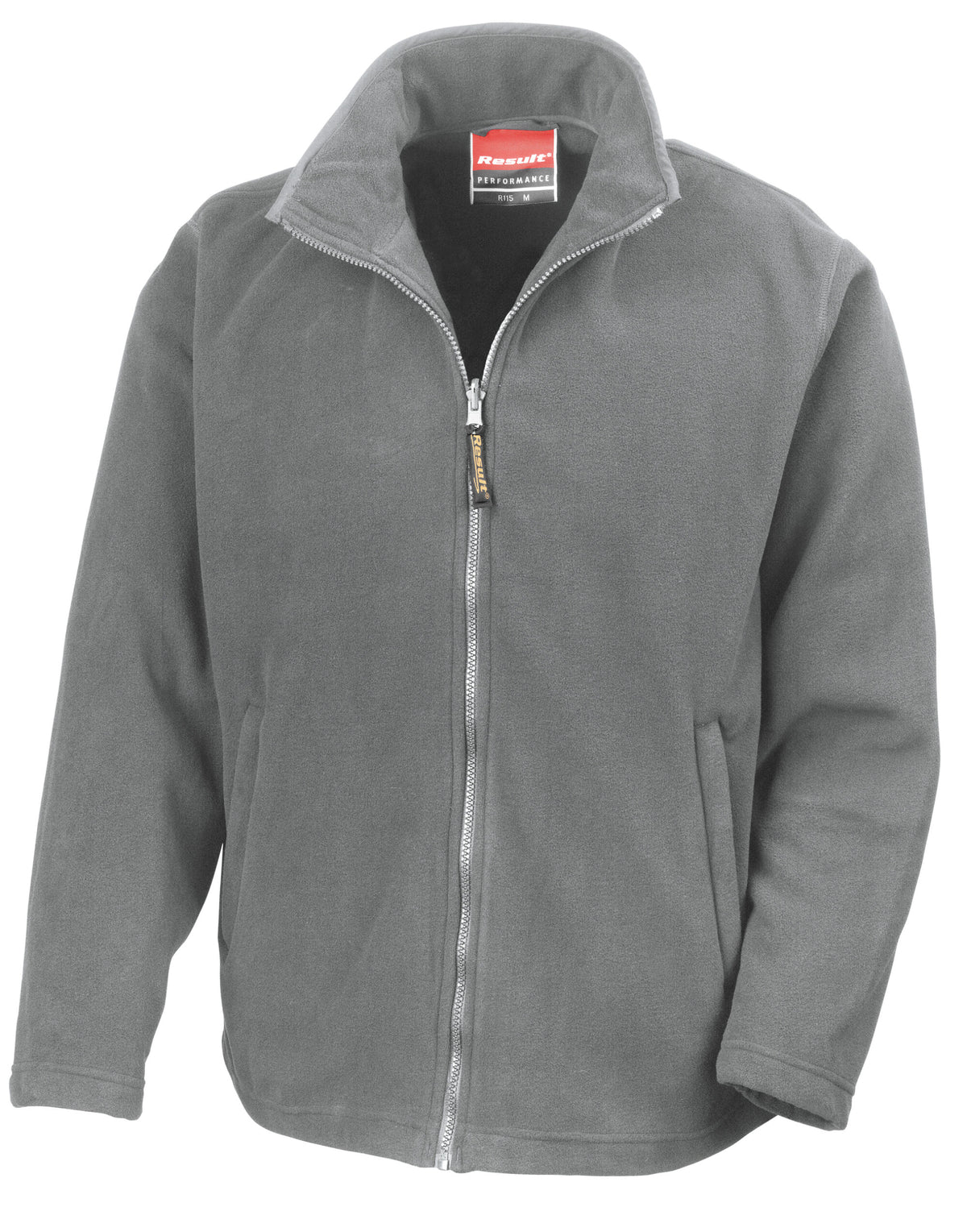 R115M Result Mens Horizon Microfleece Jacket - Light Grey - R115M